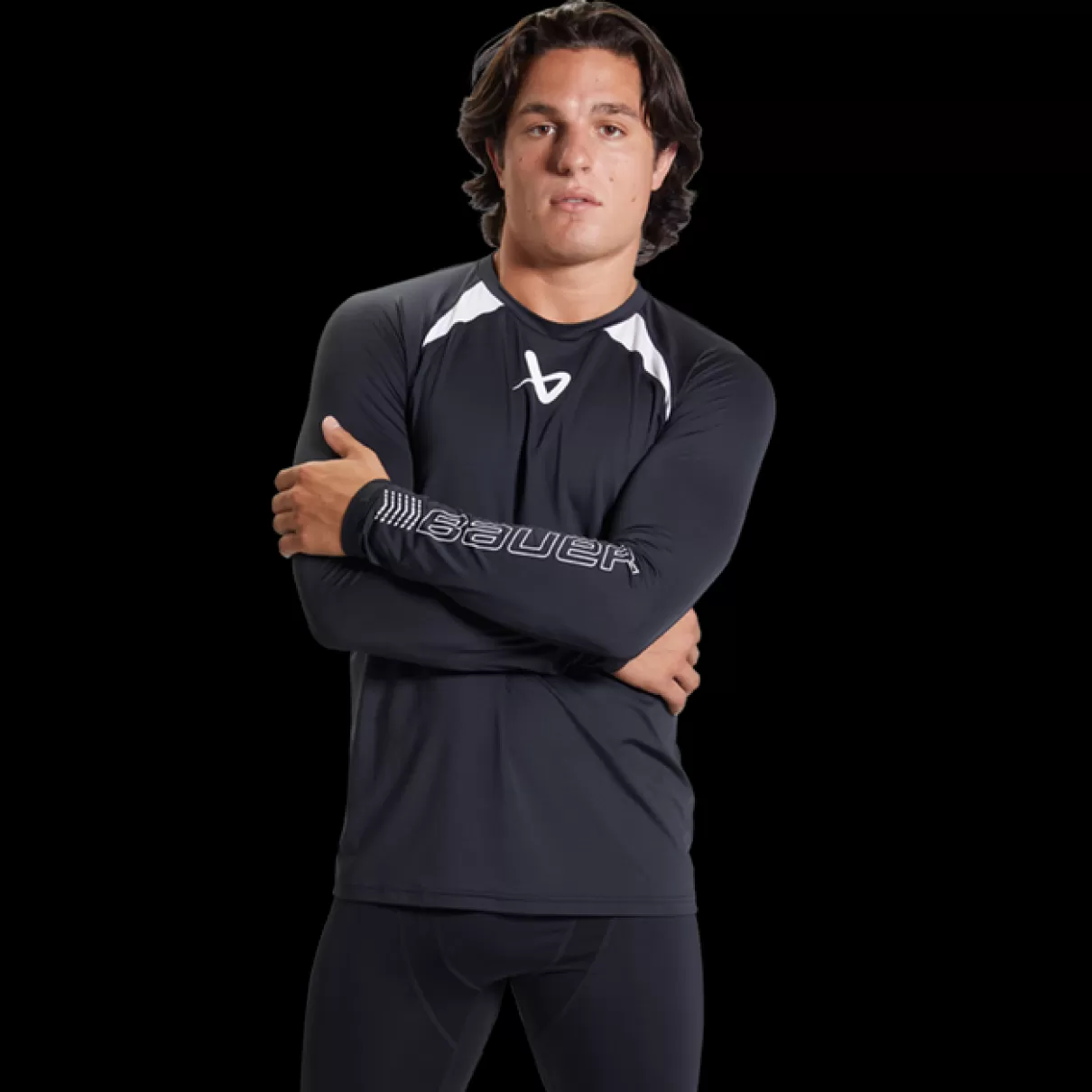 Fashion BAUER Performance LongSleeve BaseLayer Haut Senior